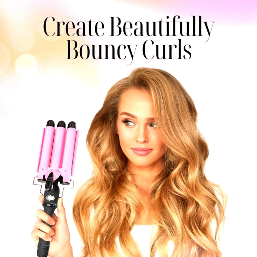 Pink Hair Curling Iron‎